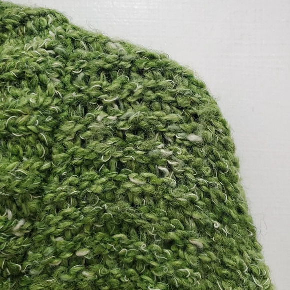 Charter Club Women's Green Wool Blend Chunky Knit Faux Layer V-Neck Sweater M - Picture 2 of 5